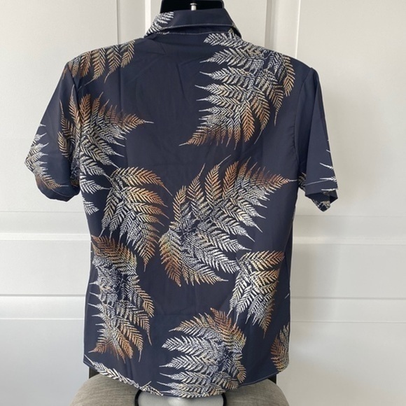 Tropical Button down short sleeve M - Picture 2 of 4